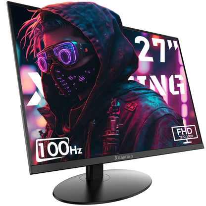 27-Inch Computer Monitor, 1080P 100Hz Gaming Monitor, FHD IPS Display (1920X1080P) PC Monitor for Home Office, Computer Monitor HDMI Display with Low Blue Light, Free Sync, VESA Compatible